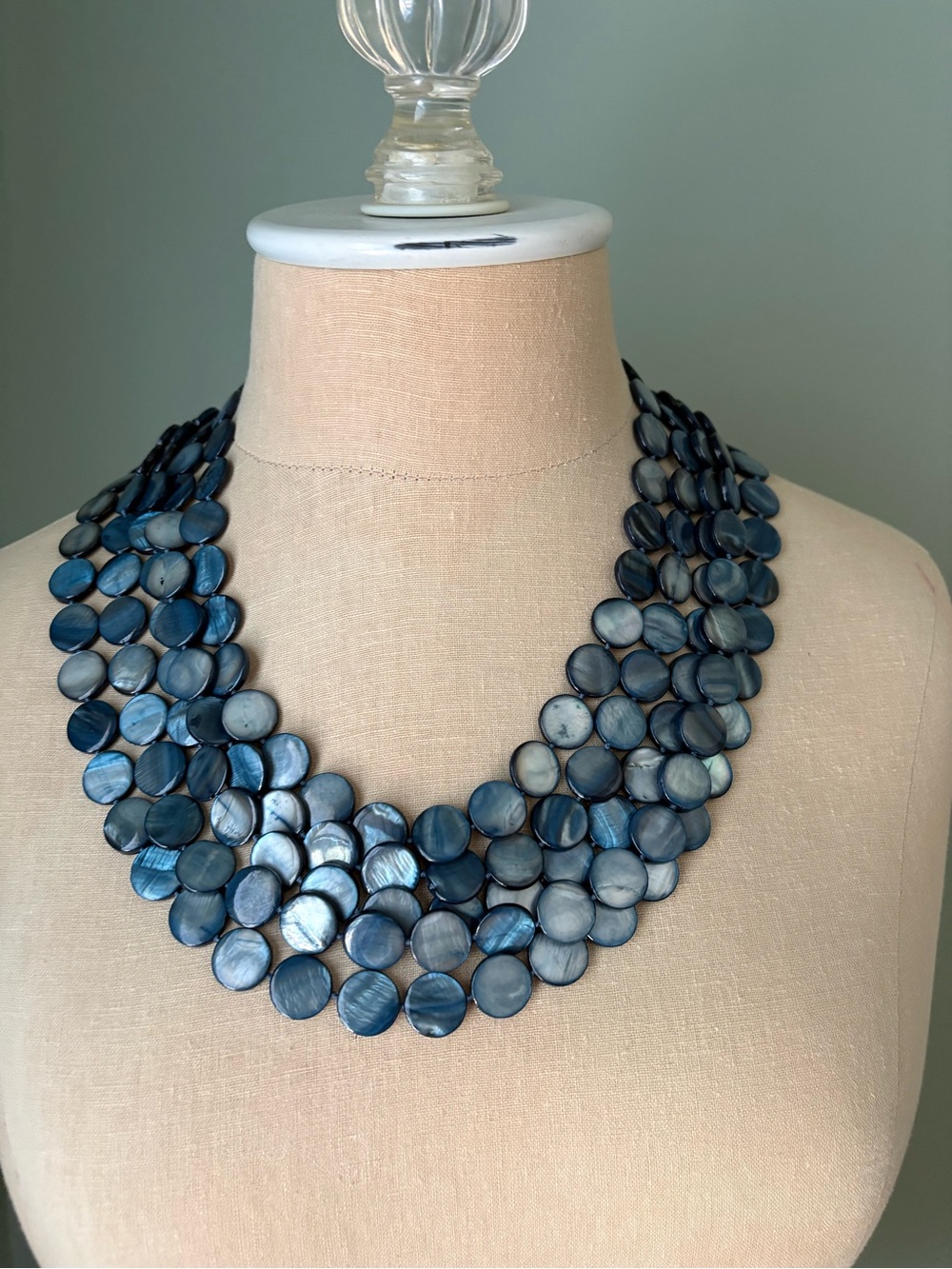 Multi-Strand Blue stone Necklace - Women Jewelry